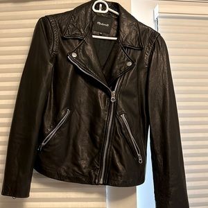 Madewell Washed Leather Moto